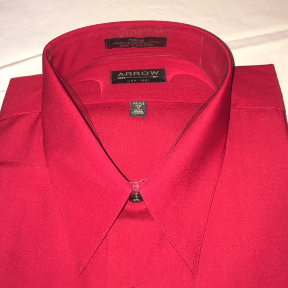 Arrow Long Sleeve Men’s Dress Shirt XL 17 34/35 - Picture 3 of 9